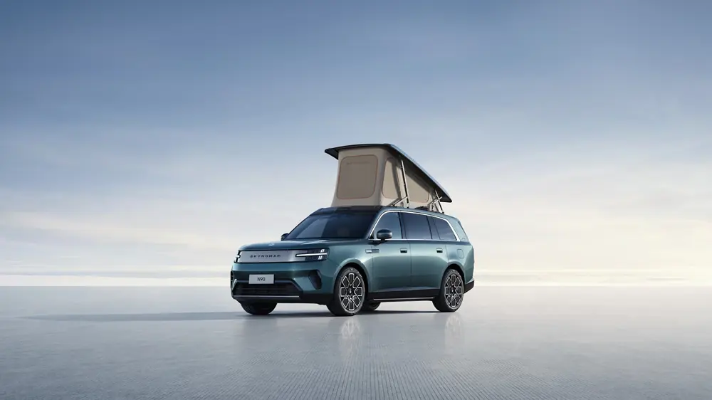 Xiaomi SkyNomad N90 with its roof-mounted pop-up tent extended